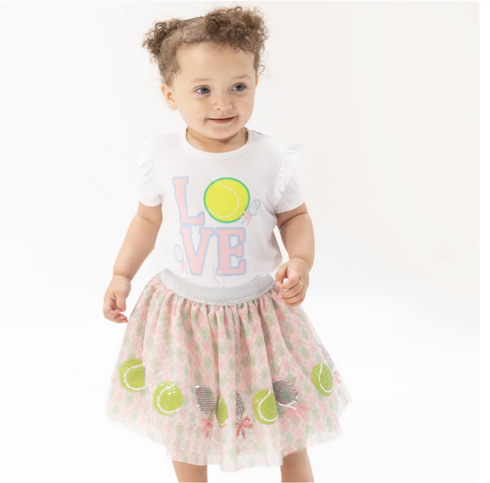 Pretty Tennis Tutu Skirt & Bike Shorts