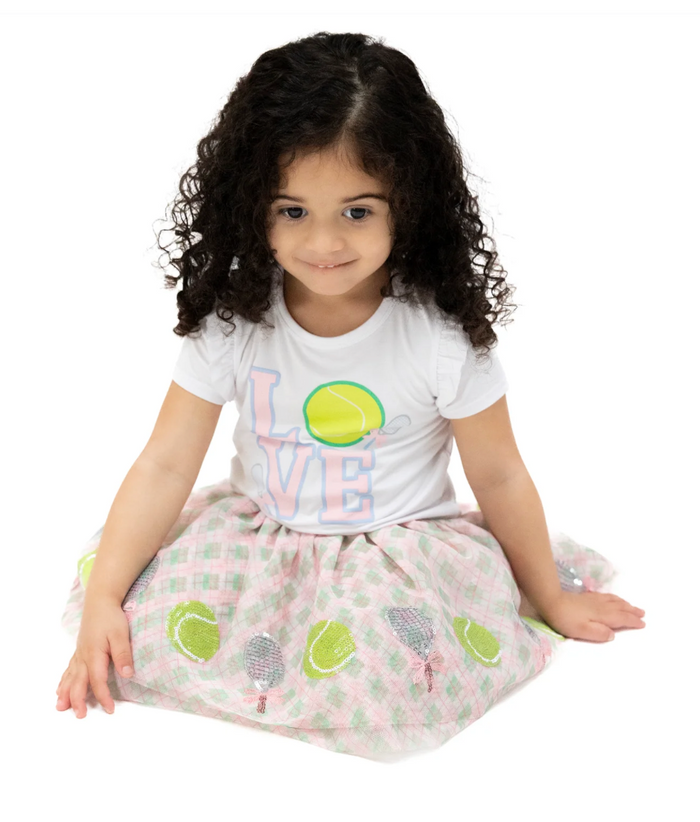 Pretty Tennis Tutu Skirt & Bike Shorts