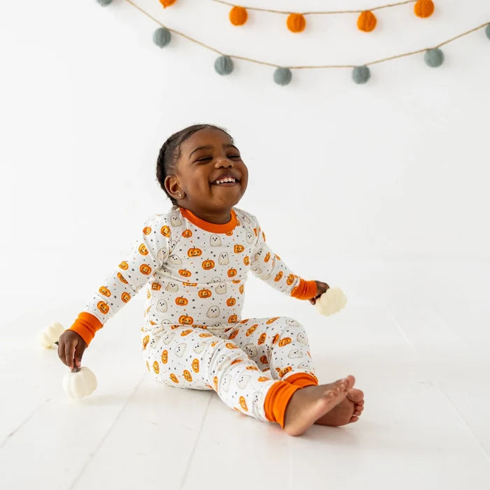 Pumpkin and Boo Long Sleeve PJs