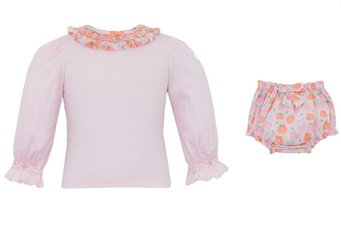 Pumpkin Print Bloomer Set