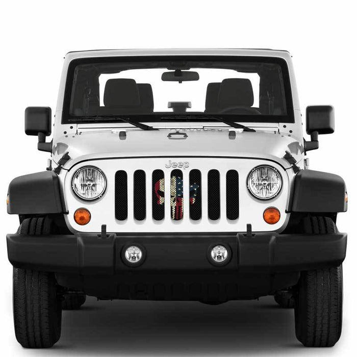 Punisher Old Glory Inserts & Flat Black Vent Decals Bundle