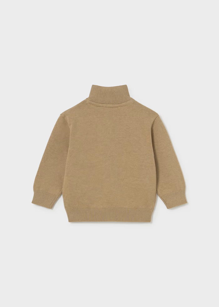 Puppy Pocket Zip-up Sweater