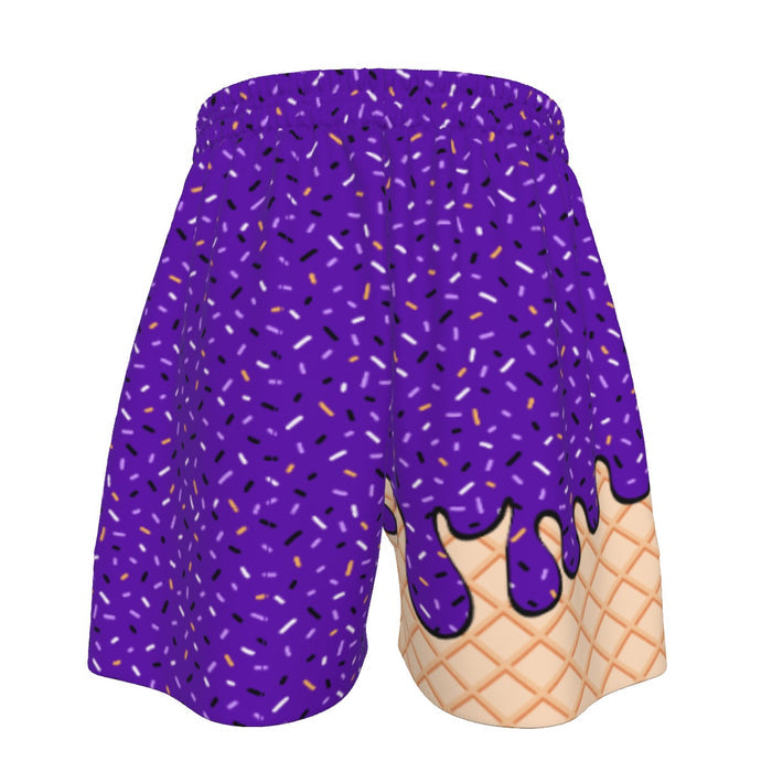 Purple and Gold Ice Cream Sport Shorts (All Sizes)