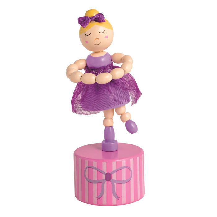 Purple Ballerina Wooden Toy