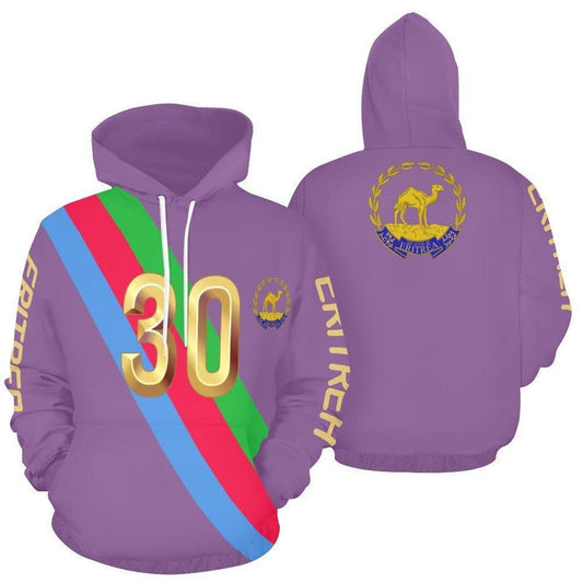 Purple ERI Print Hoodie - Natna Shop