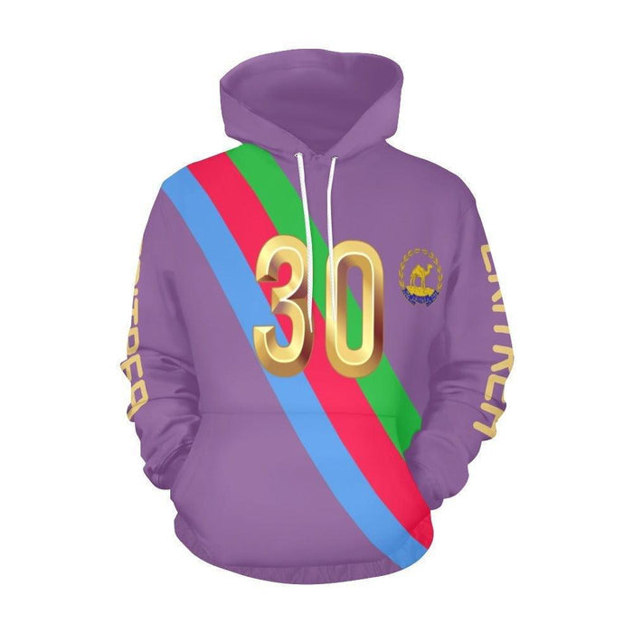 Purple ERI Print Hoodie - Natna Shop