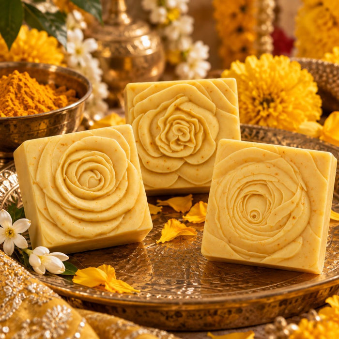 RADIANT BRIDE "BRIDE IN BLOOM" TUSSAH SILK GUEST SOAPS - Southern Luxe Savon