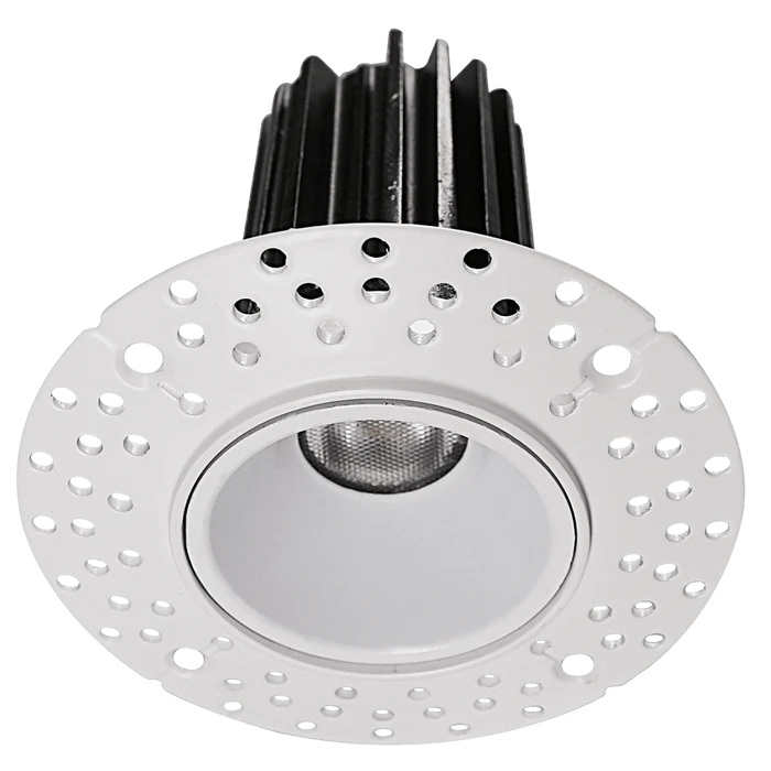 LED Recessed Downlight Radiant-Lite 1 Inch Round Trimless LED Recessed Downlight 7 Watt CCT Selectable Radiant-Lite