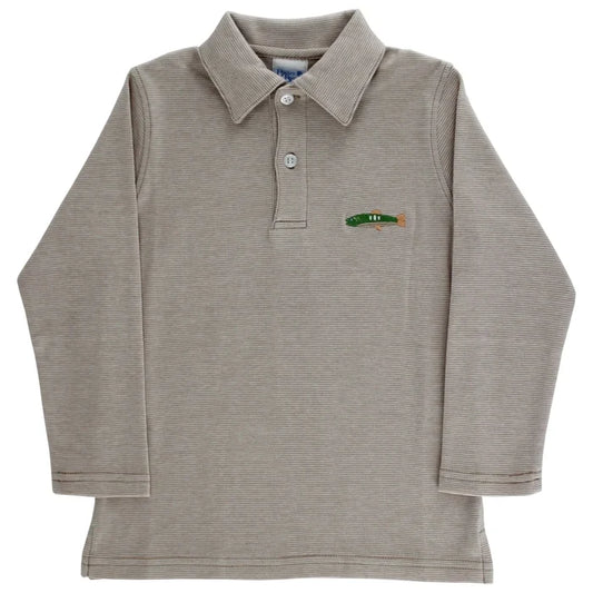 Rainbow Trout Long Sleeve Polo