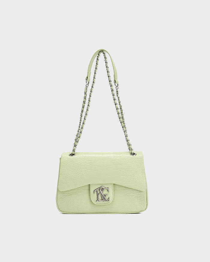 Rally Shoulder Bag in Matcha Green