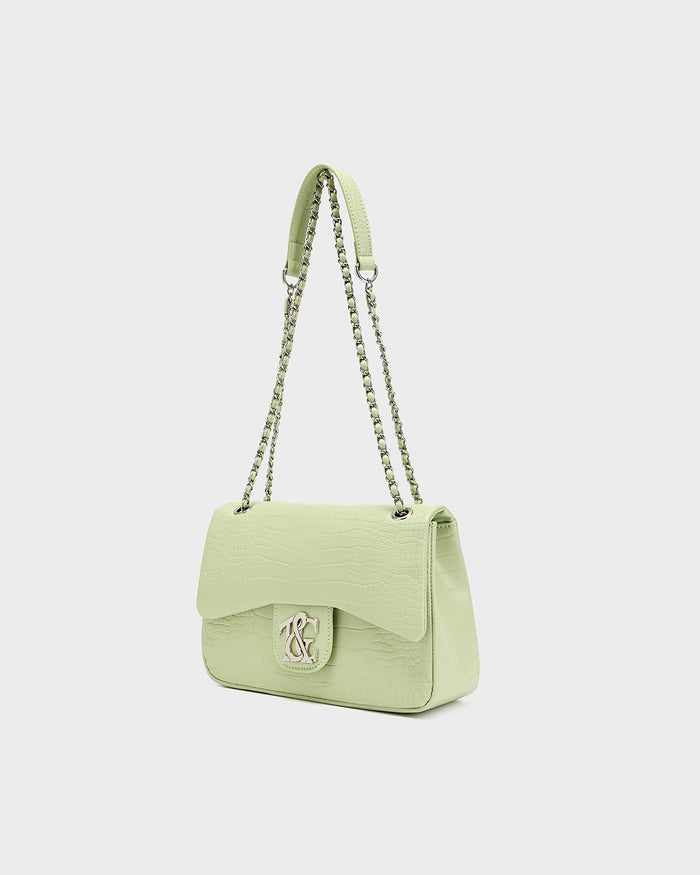 Rally Shoulder Bag in Matcha Green