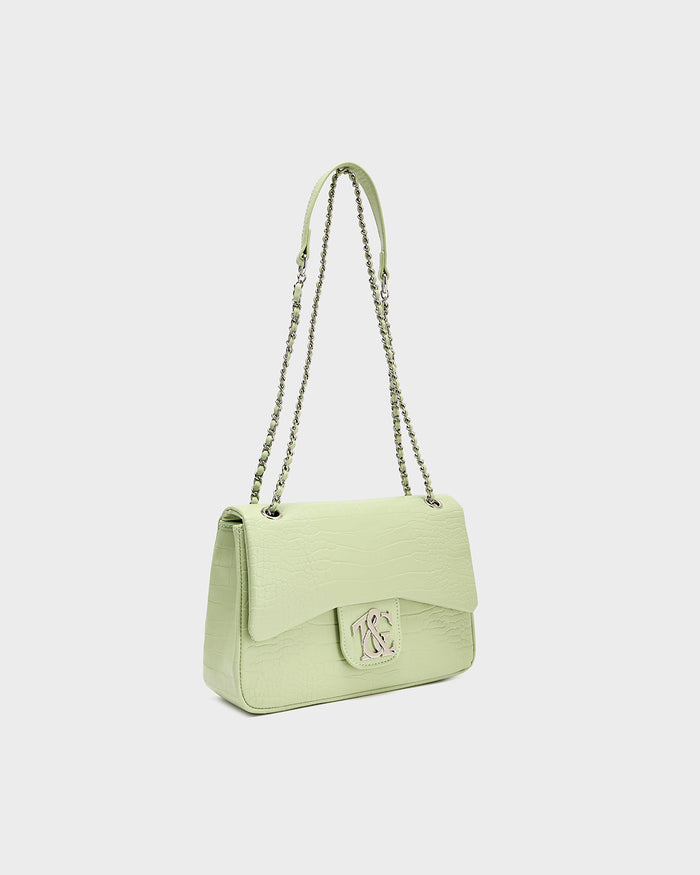 Rally Shoulder Bag in Matcha Green