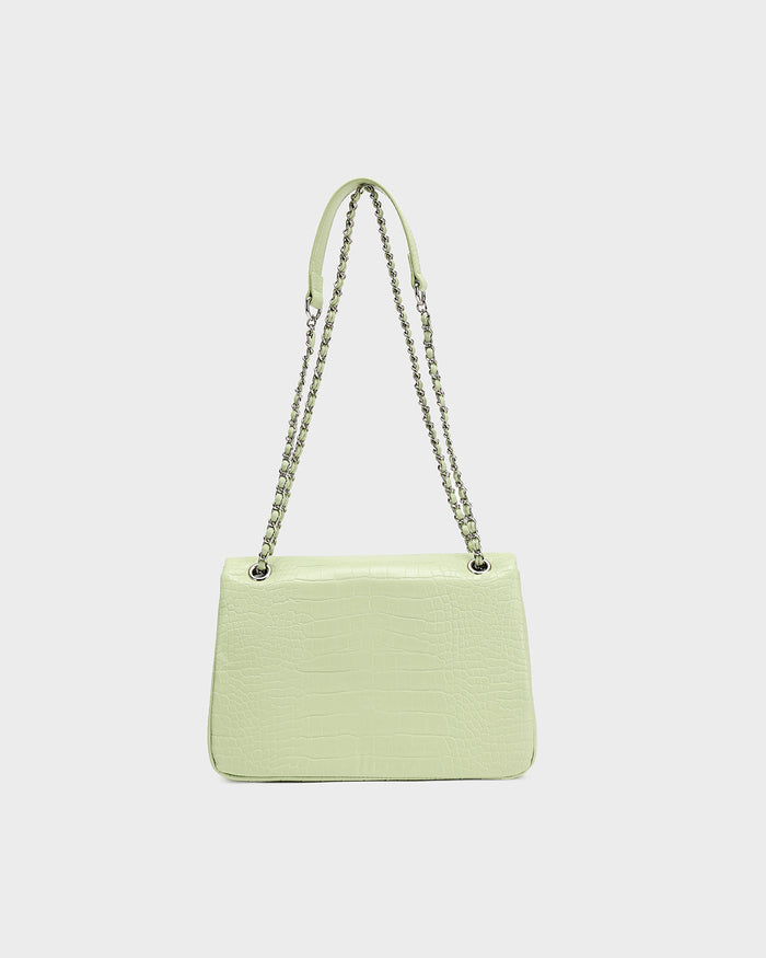 Rally Shoulder Bag in Matcha Green