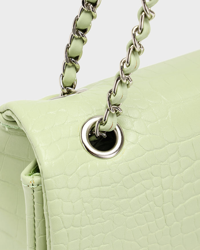 Rally Shoulder Bag in Matcha Green