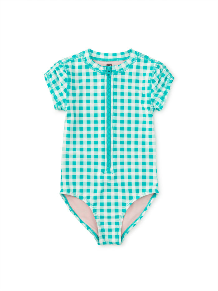 RASH GUARD ONE-PIECE SWIMSUIT