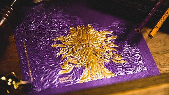 PlayingCardDecks.com-Rebirth Purple Playing Cards TWPCC