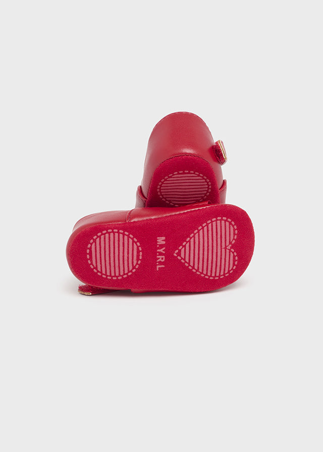 Red Grosgrain Bow Mary Janes & Headband
