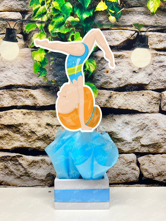 Red Gymnast Birthday Theme | Gym Centerpiece Decoration | Gymnastics Party | Gymnastics Theme | Gymnast Acrobatics Decoration | Gym INDIVIDUAL