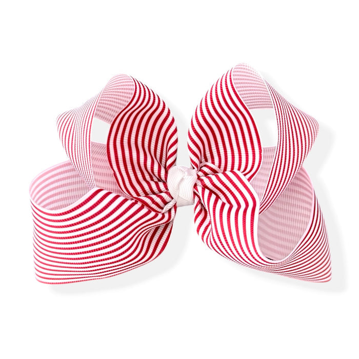 Red Stripe Bow