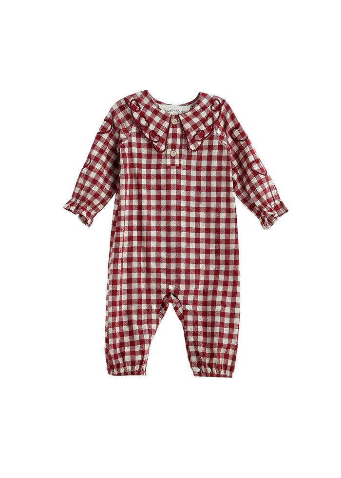 Red Valentina Romper