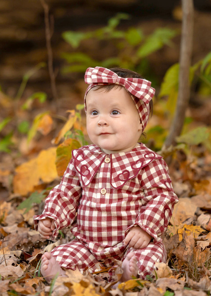 Red Valentina Romper