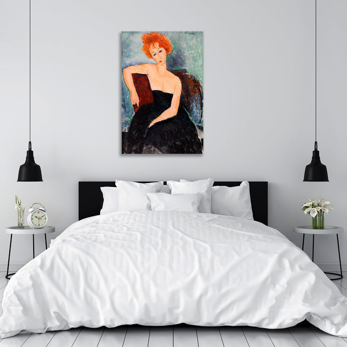 Redheaded Girl in Evening Dress, Reproduction
