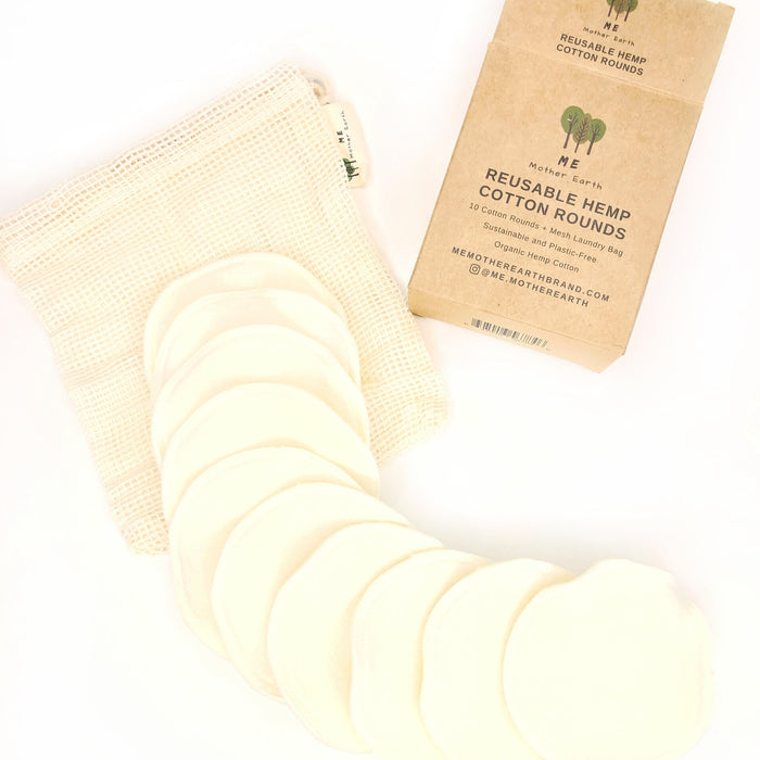 Reusable Hemp Cotton Cosmetic Rounds