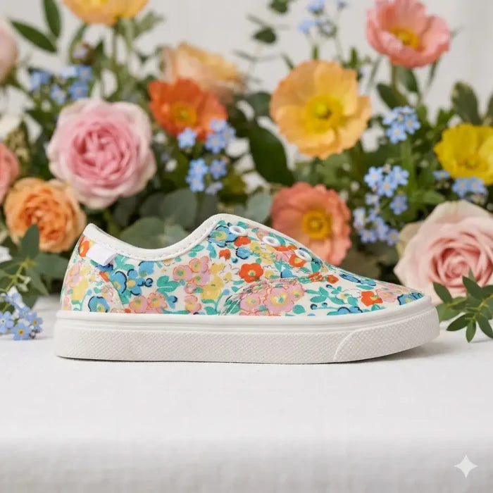 Robin Floral Girls Slip-On Shoe