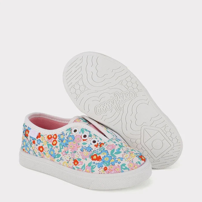 Robin Floral Girls Slip-On Shoe