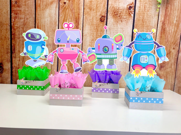 Robot Theme Centerpiece Decoration