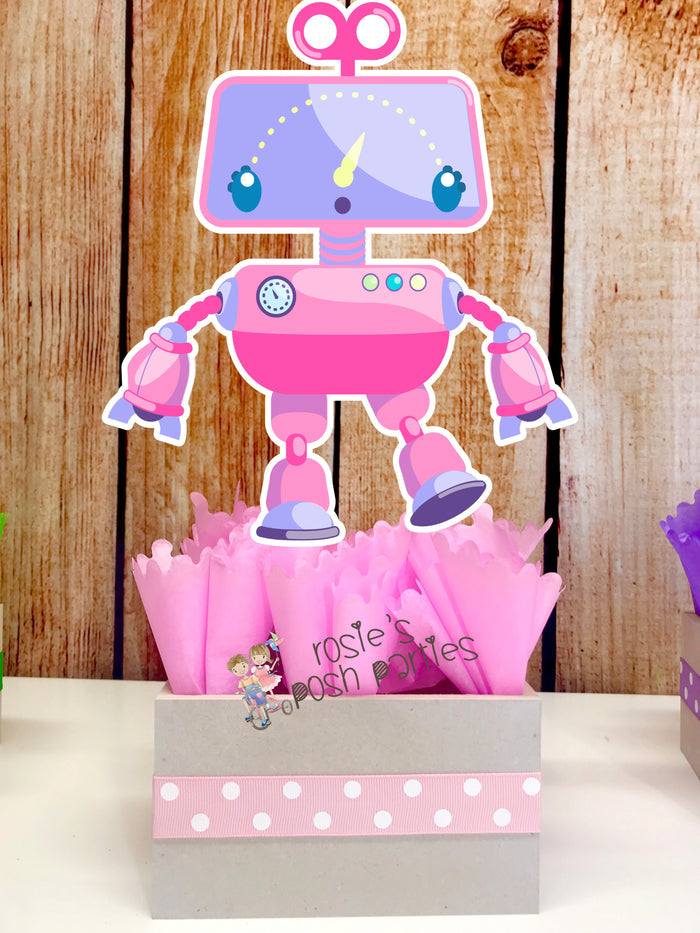 Robot Theme Centerpiece Decoration