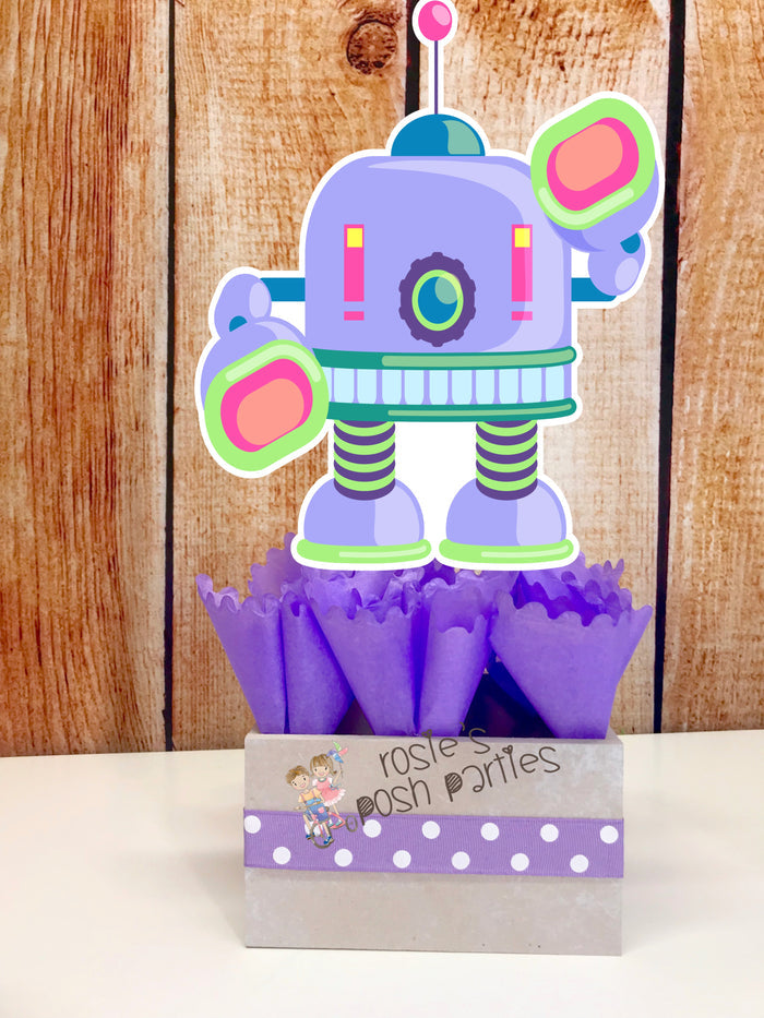 Robot Theme Centerpiece Decoration