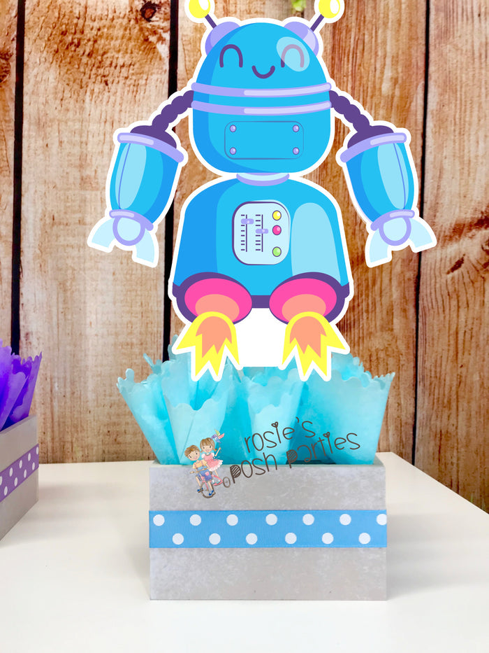 Robot Theme Centerpiece Decoration