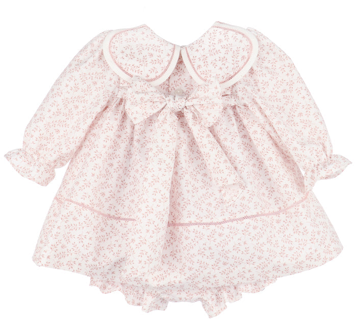Rose BB Branches LS Petal Collar Float Dress