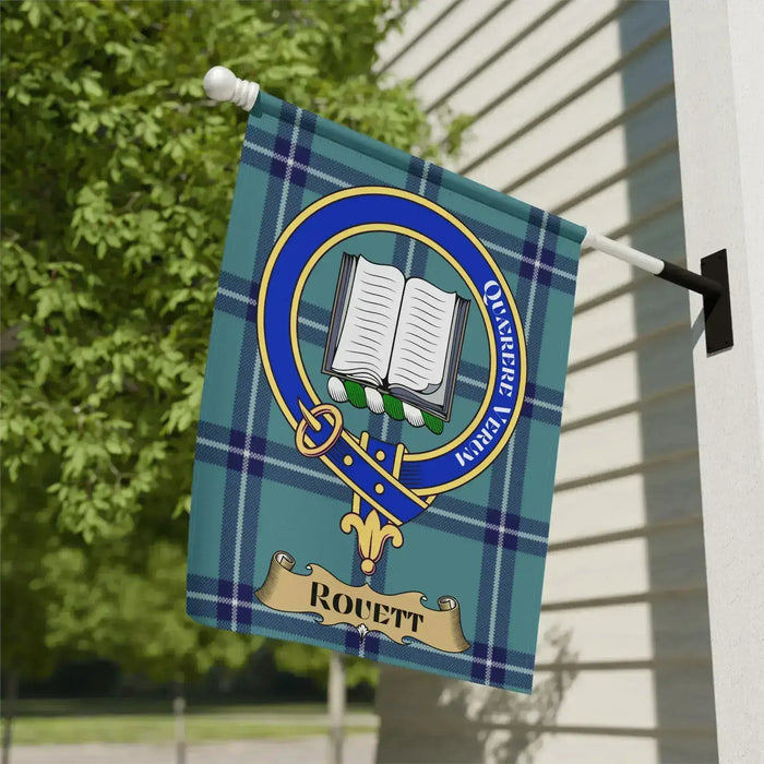 Ouvert Rouett Plaid Outdoor Decorative Flag