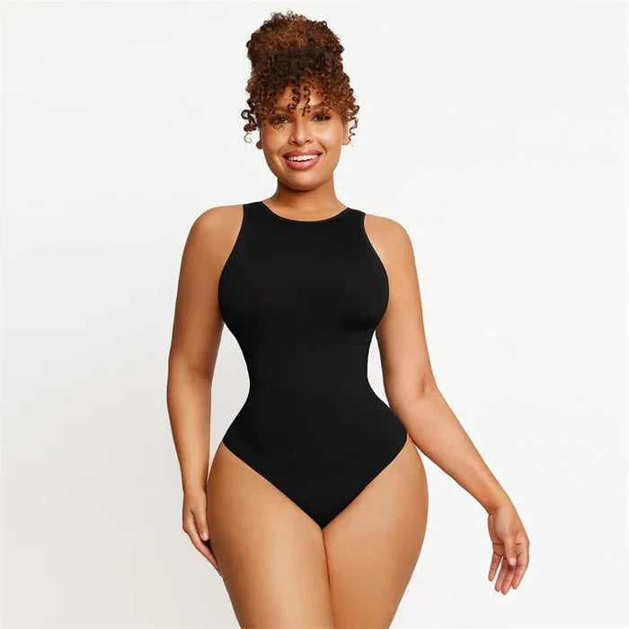 Round-Neck Shaping Jumpsuit Winteres
