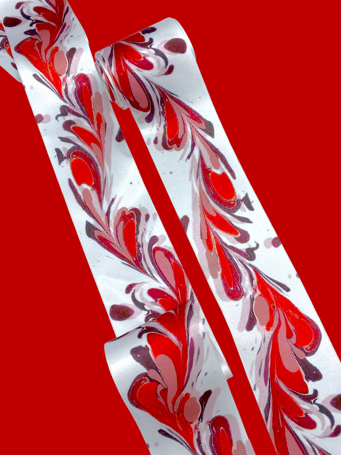 Ruby Red Stripe Ribbon