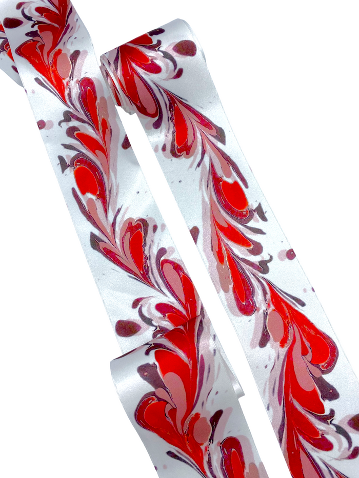 Ruby Red Stripe Ribbon