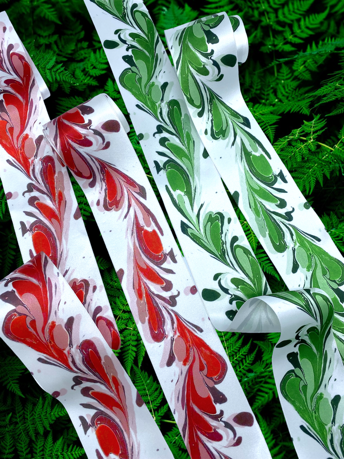 Ruby Red Stripe Ribbon