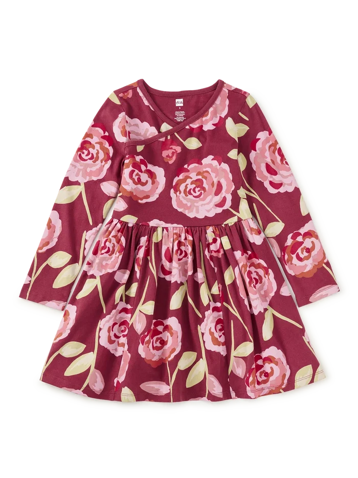 Ruby Rose Long Sleeve Wrap Neck Dress