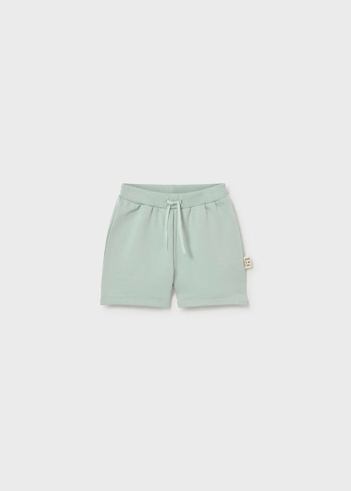 Rust Balloon Onesie & Green Shorts