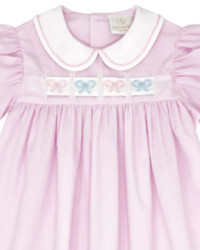 Ruth Ribbon Bubble - Baby Pink Minigingham