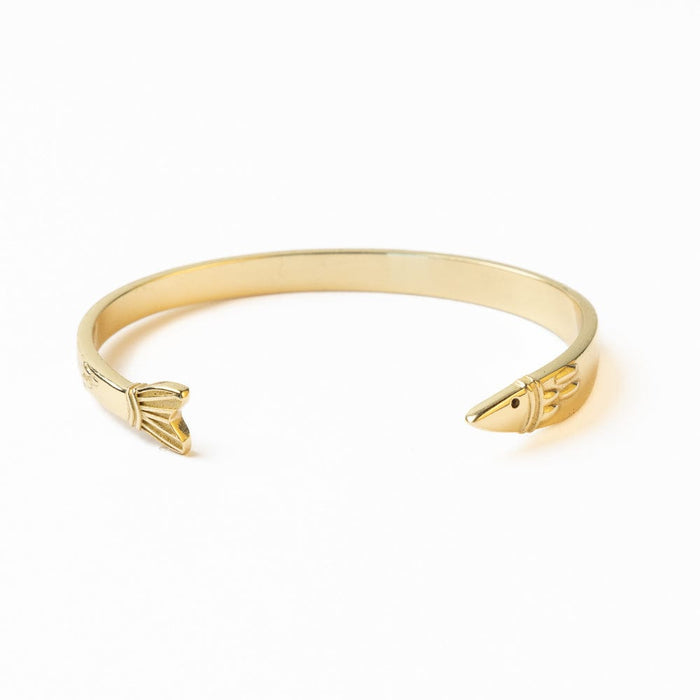 Sally Fish Cuff Bracelet Brass Cuff