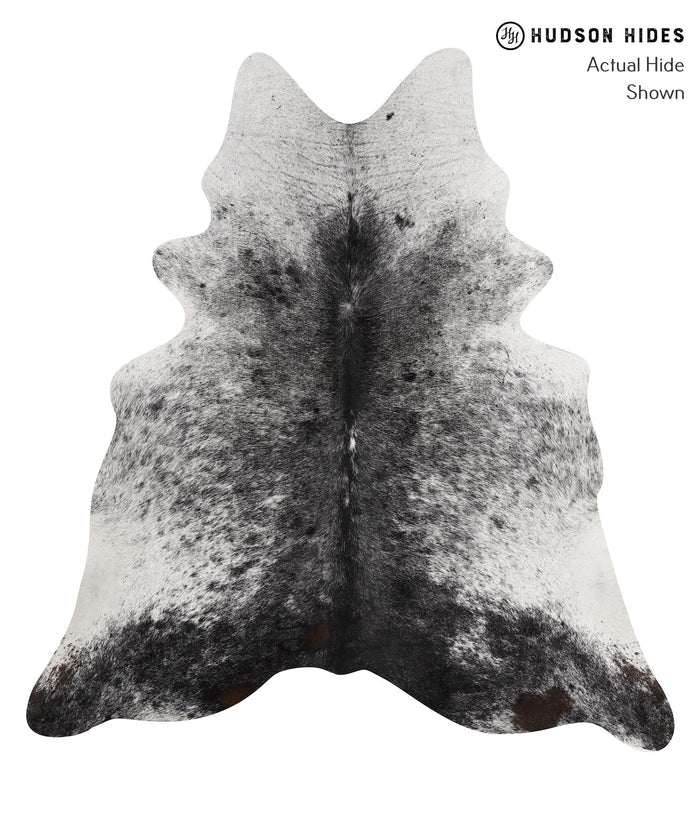 Salt and Pepper Black Cowhide Rug #85717