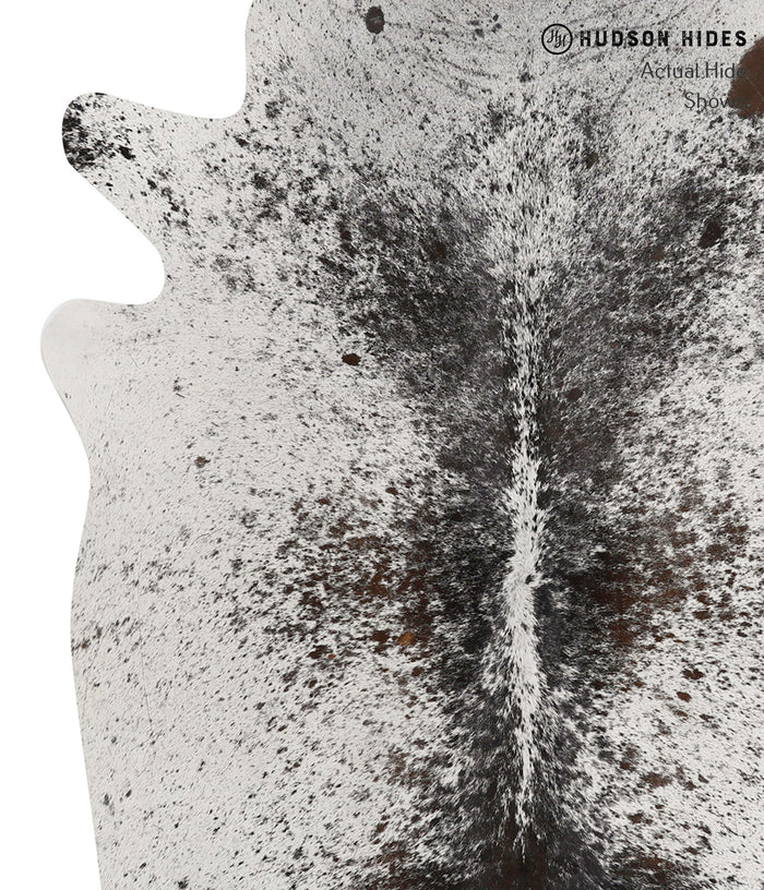 Salt and Pepper Black Cowhide Rug #84814
