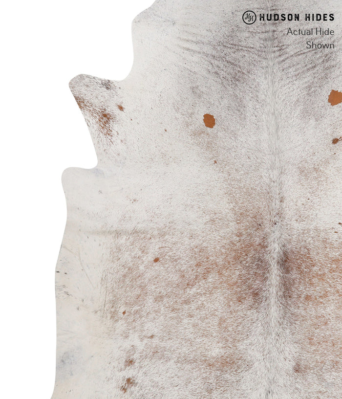 Salt and Pepper Brown Cowhide Rug #85921