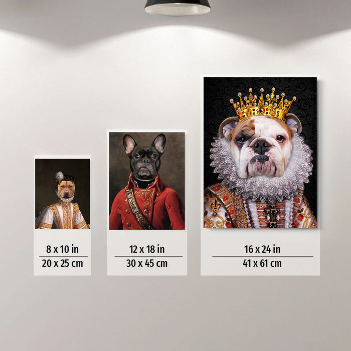 Santa Custom Pet Portrait Canvas - Noble Pawtrait