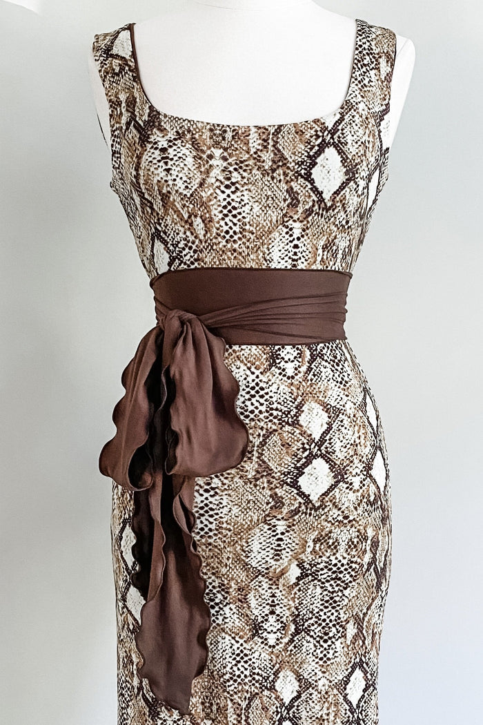 Diane Kroe - Sash Belt in Brushed Venezia (Brown Brushed)