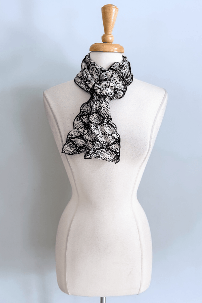 Sash Belt in Warm Snakeskin print from Diane Kroe