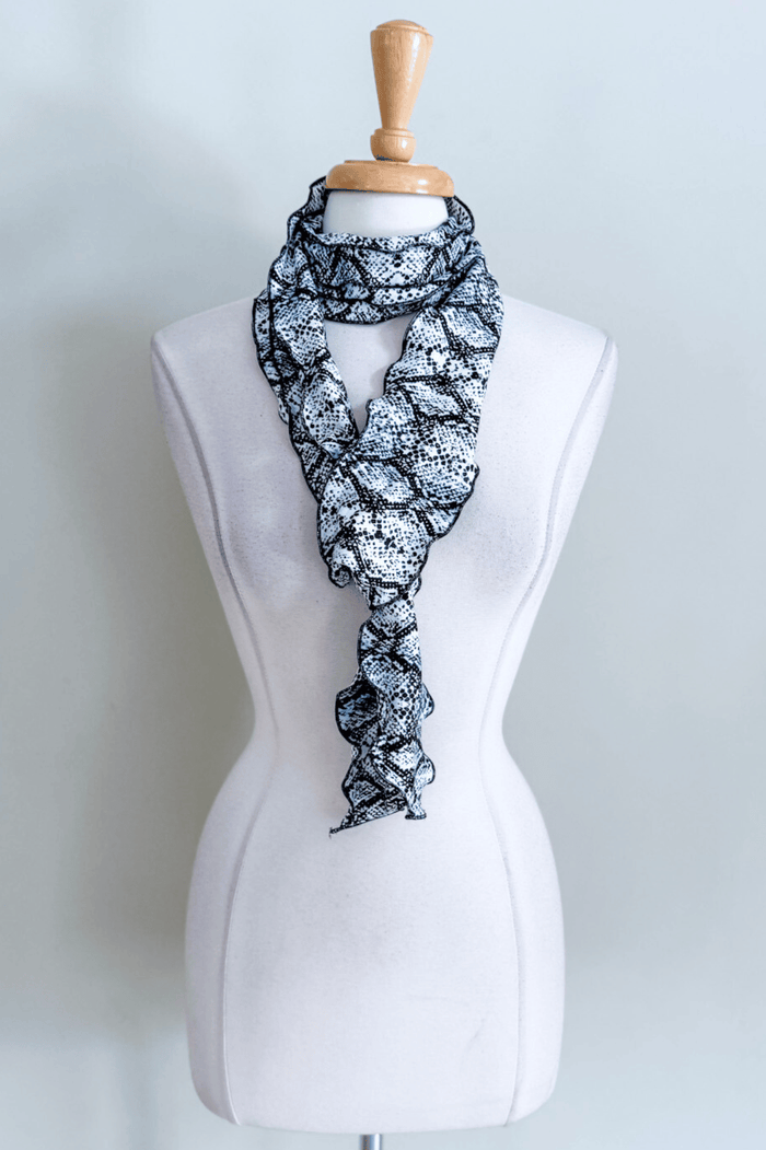 Sash Belt in Cool Snakeskin print from Diane Kroe